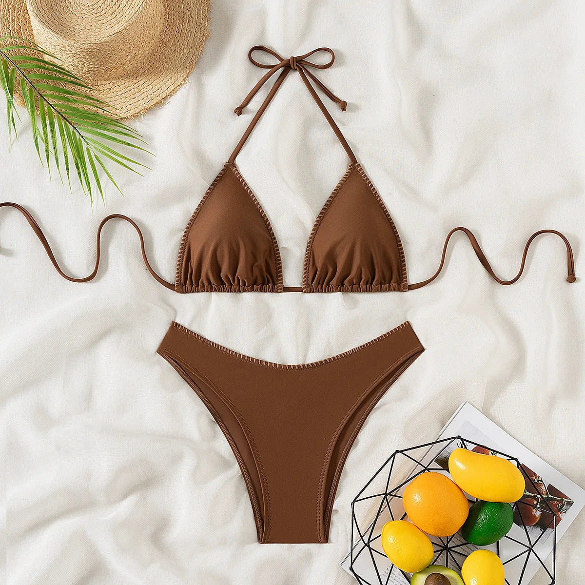 Coffee Bikini Set