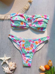 Flower Print 2 Piece Swimsuit