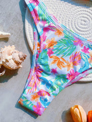 Flower Print 2 Piece Swimsuit