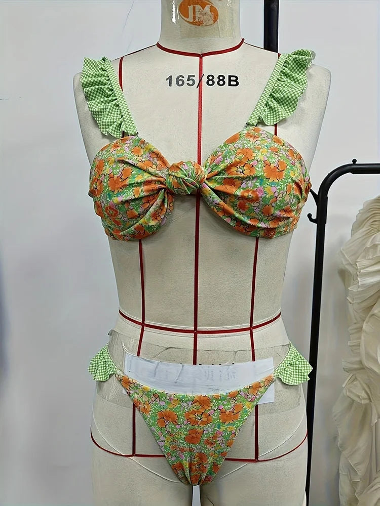 Front Bow Bikini Set