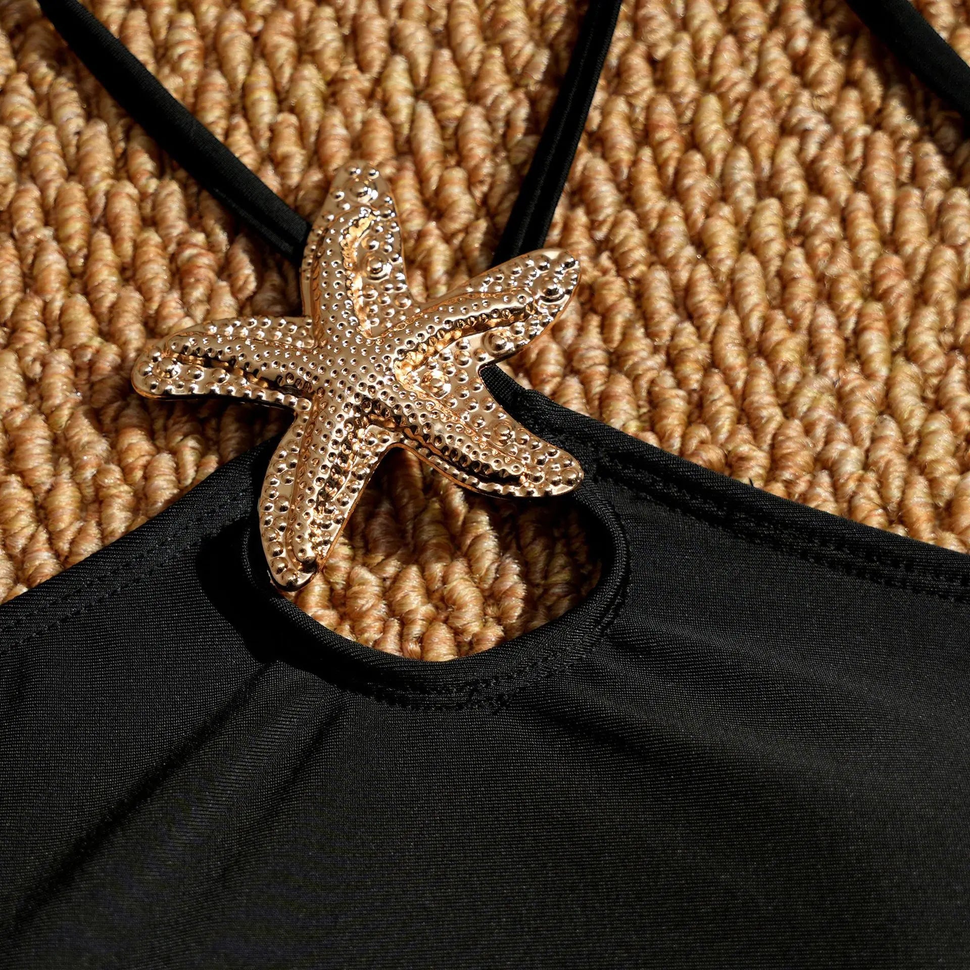 Halter Starfish Ornament Bikini Set