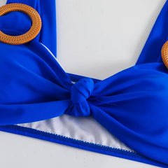 Hollow Out Bandage High Waist Bikini Set