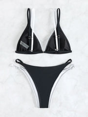 Hollow Out High Waist Bikini Set