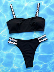 Hollow Out High Waist Bikinis Sets