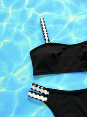 Hollow Out High Waist Bikinis Sets