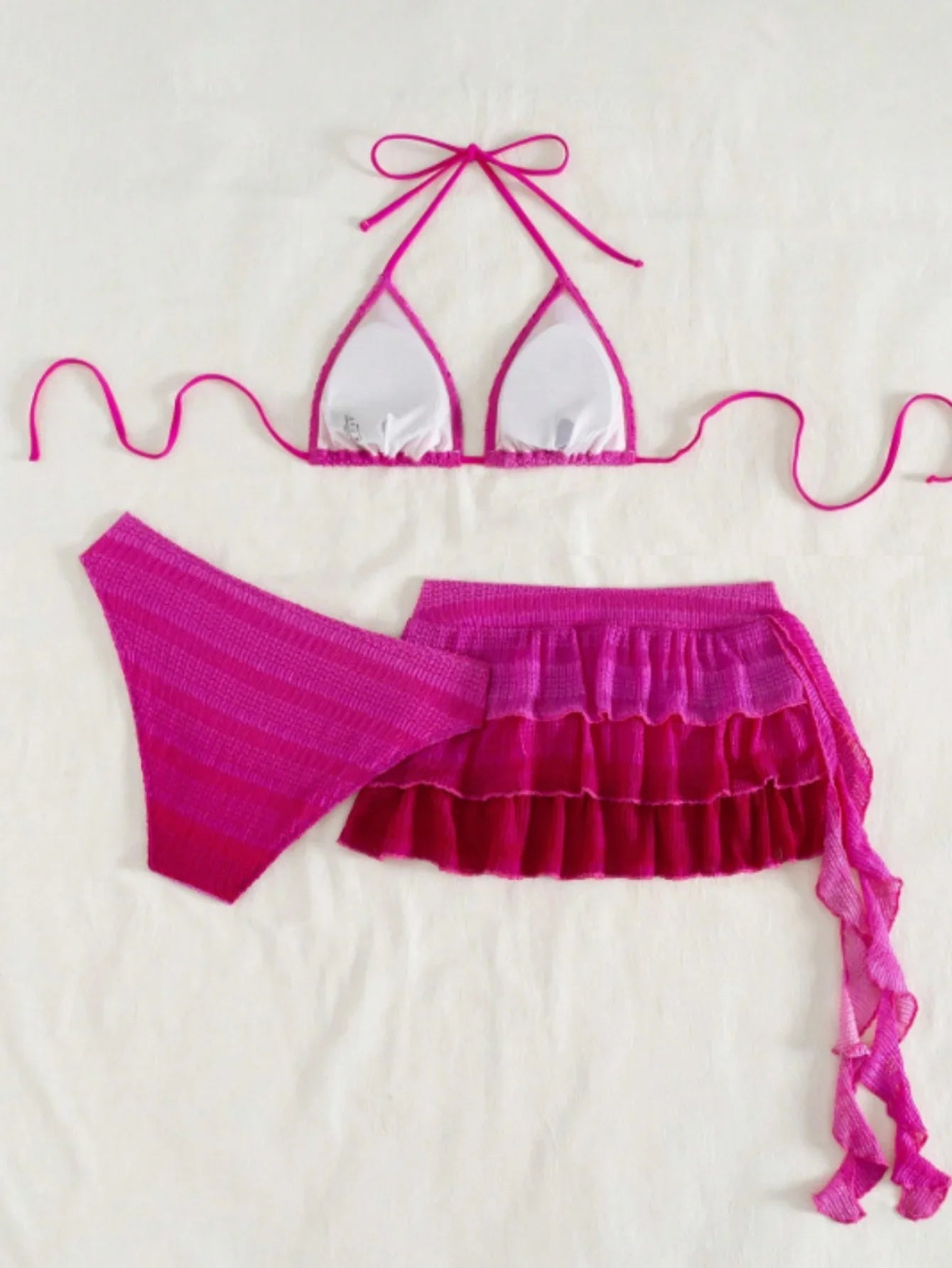 Pink Gradient Bikini Set