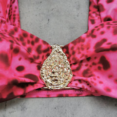 Pink Leopard Print Bikini Set