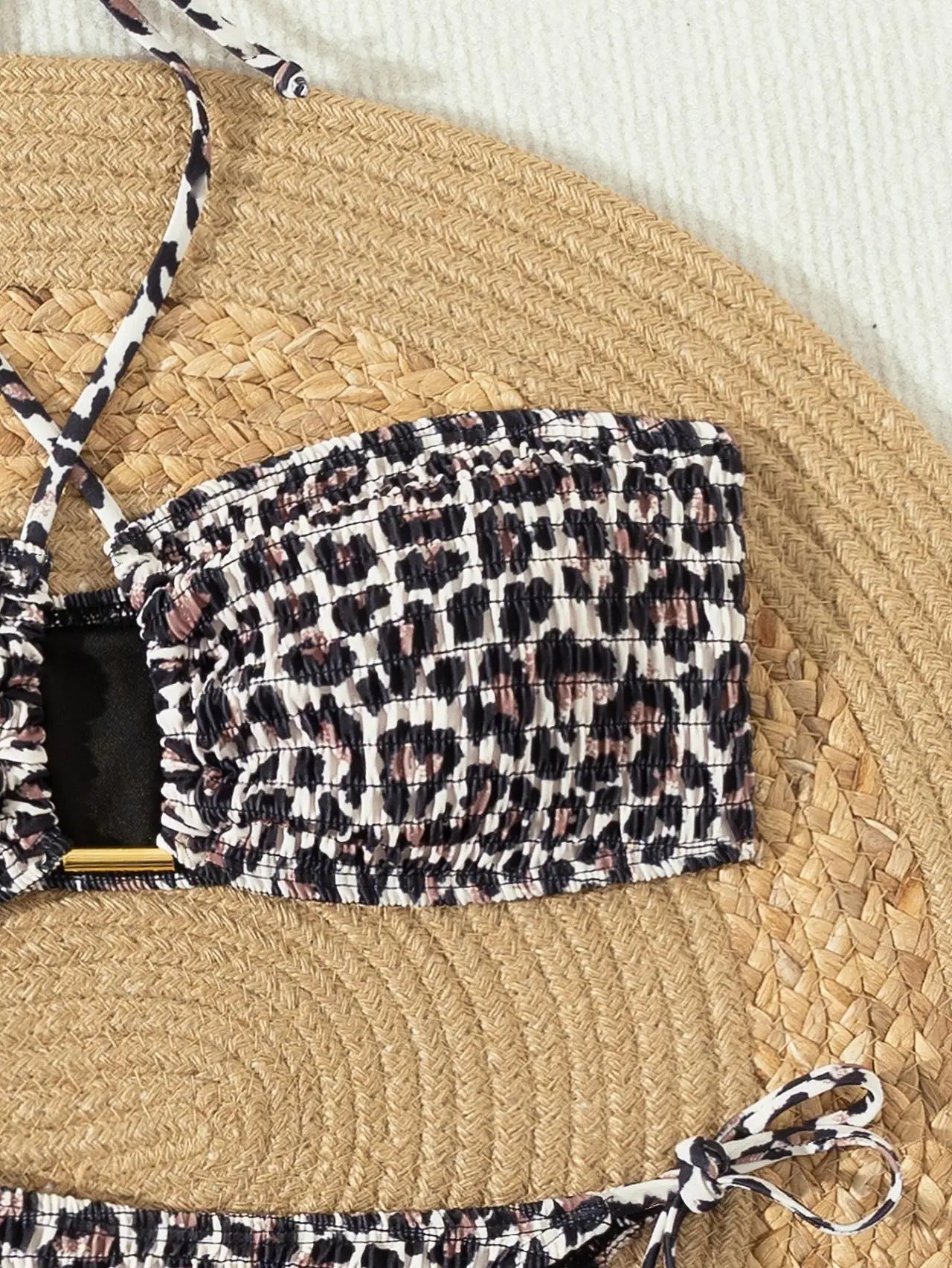 Leopard Print Bikini Set