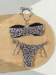 Leopard Print Bikini Set