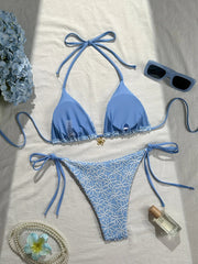 Mesh Flower Bikinis Sets