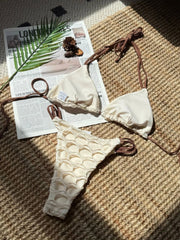Mesh Patchwork Bikinis Sets