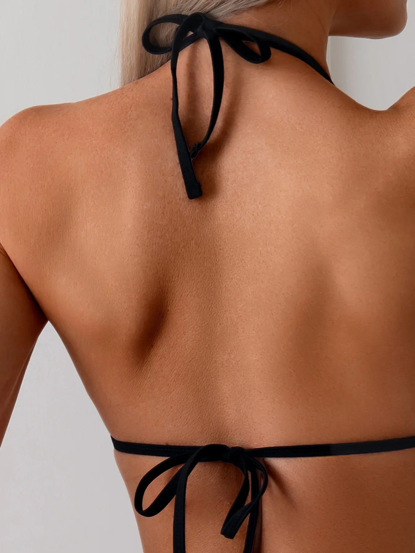 Metal Buckle Thong Bikini Brazilian Halter Push Up Micro Swimsuit Bathing Suit Slimming Swimwear Biquini