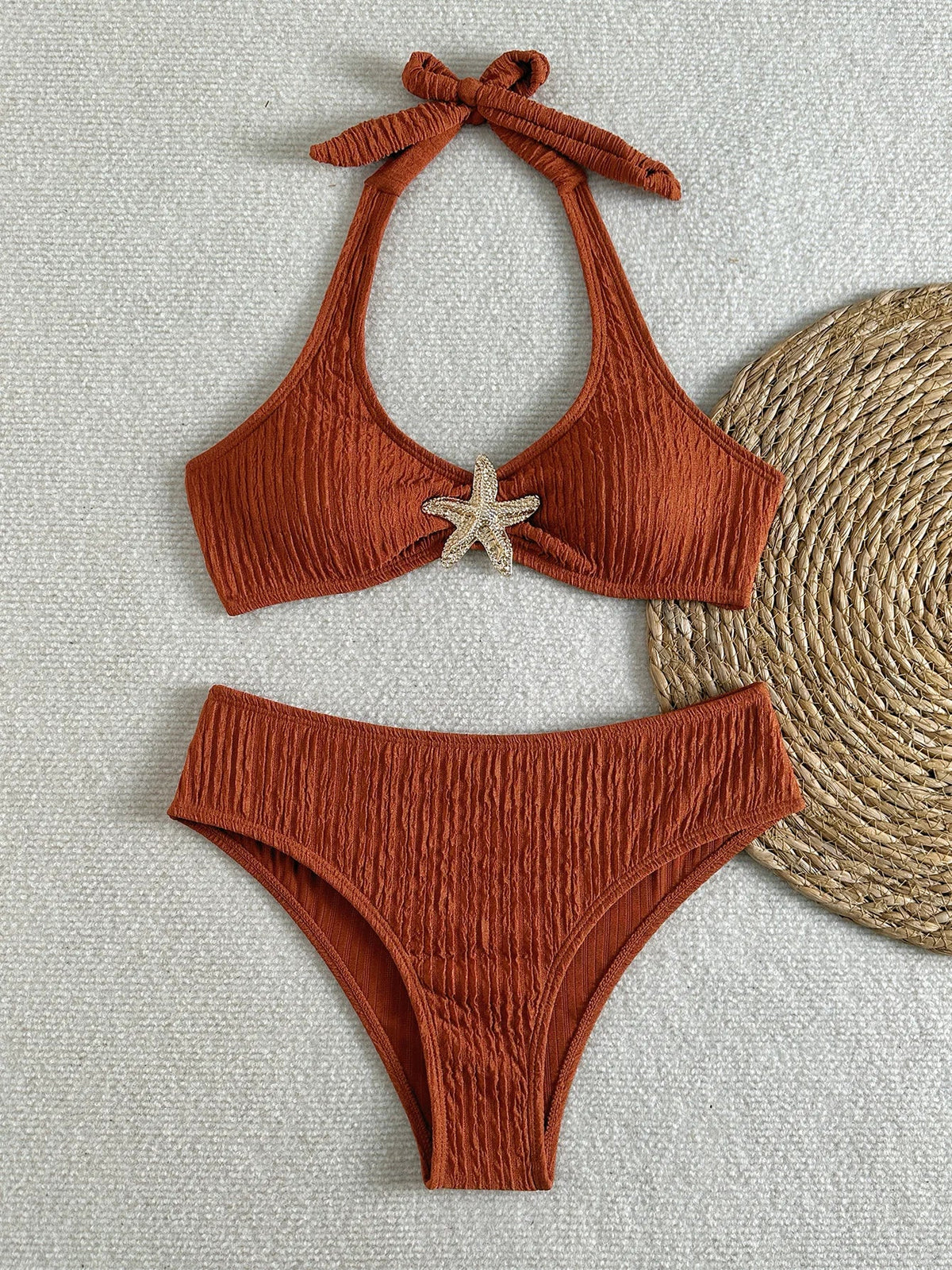 Metal Starfish Bikini Set