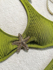 Metal Starfish Bikini Set