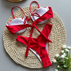 Metal Sun Ornament Bikini Set
