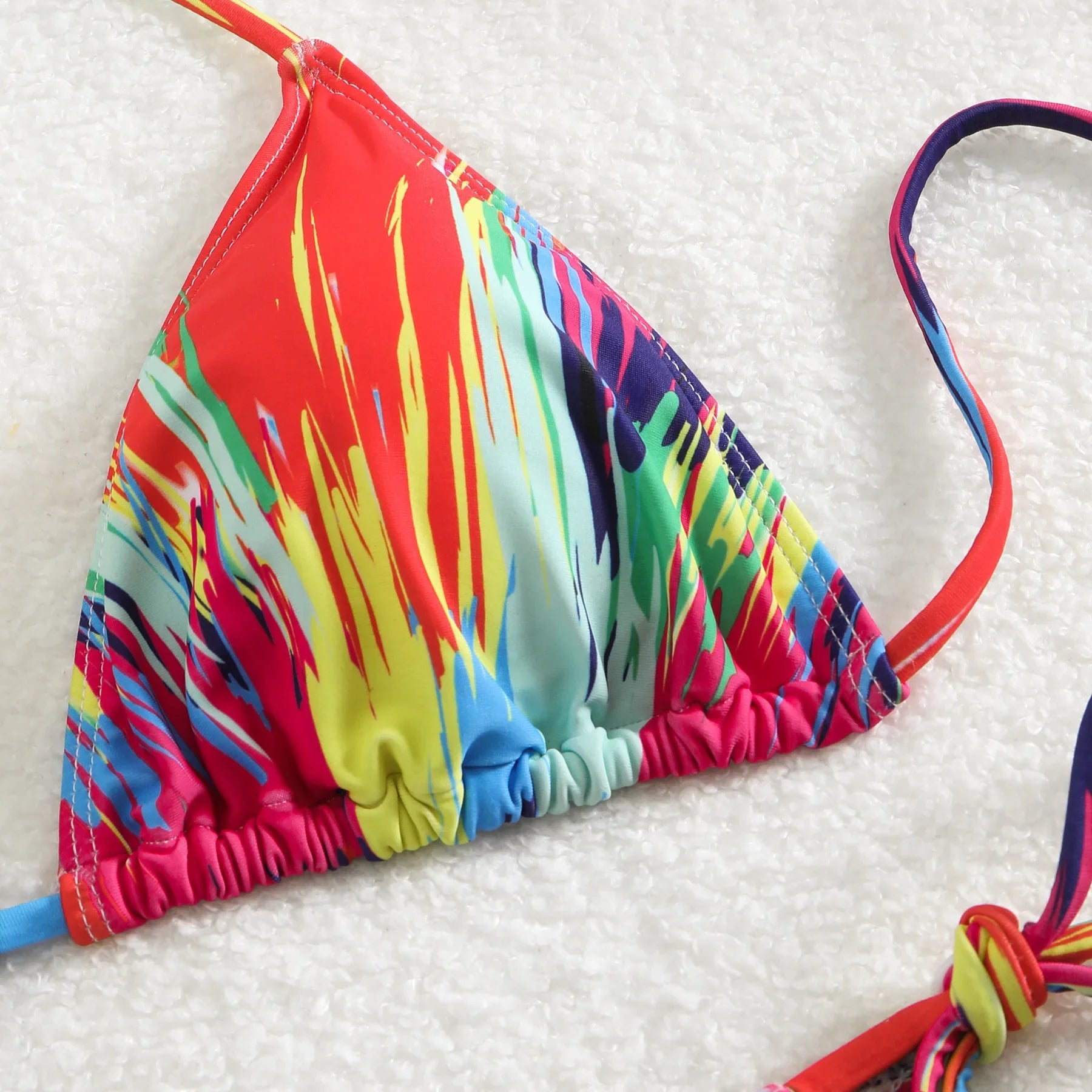 Orange Colorful Bikini Set