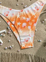 Orange Tie Dye Gradient Bikini Set