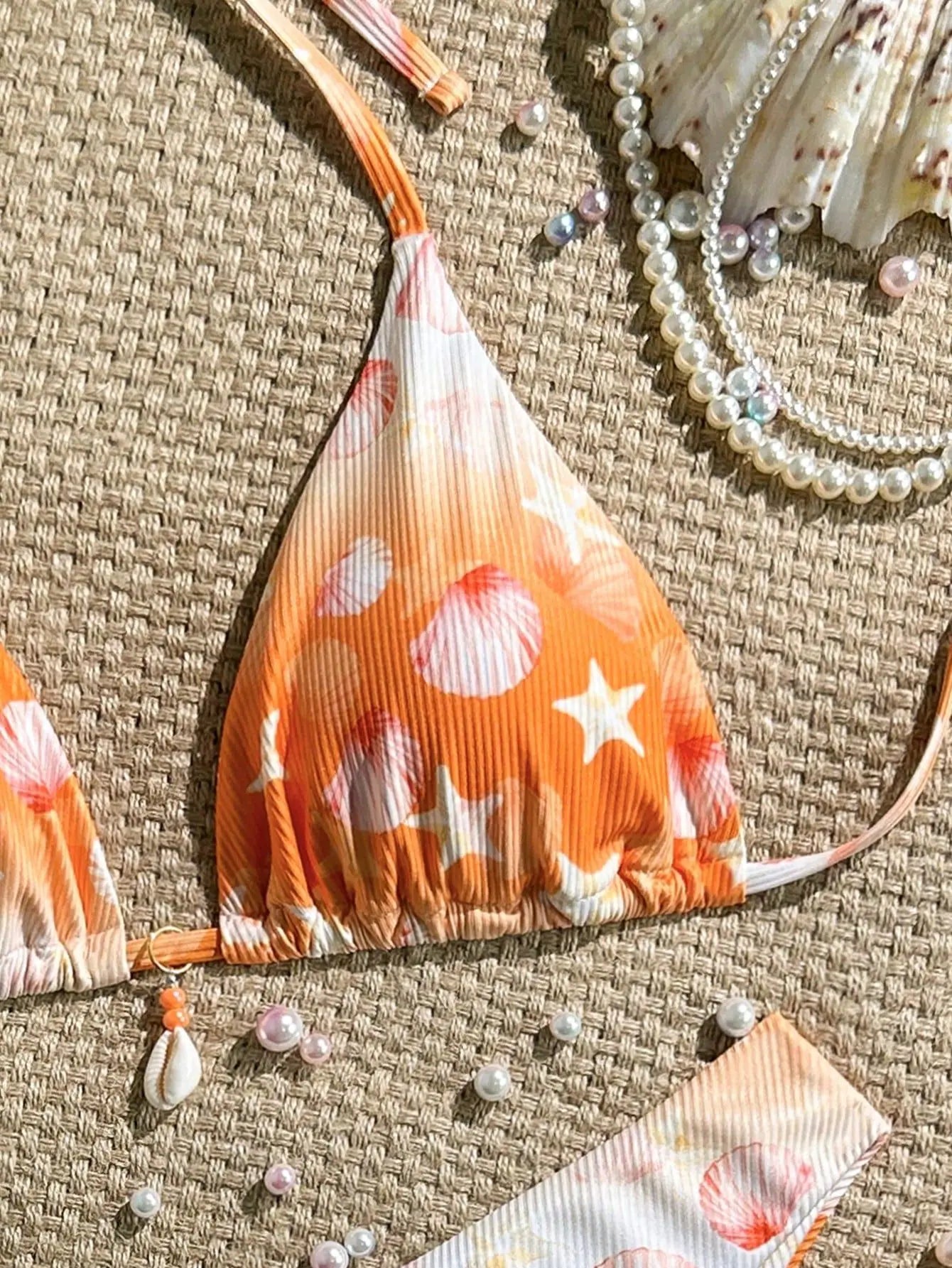 Orange Tie Dye Gradient Bikini Set