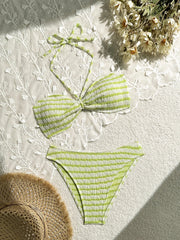 Pink Stripe Bikini Set