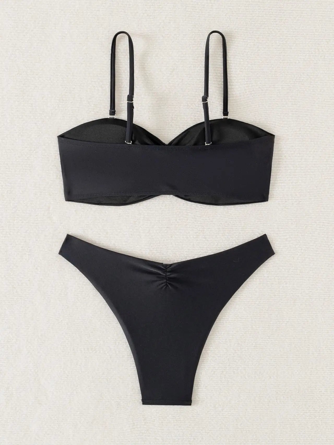 Pleate Push Up Bikini Set