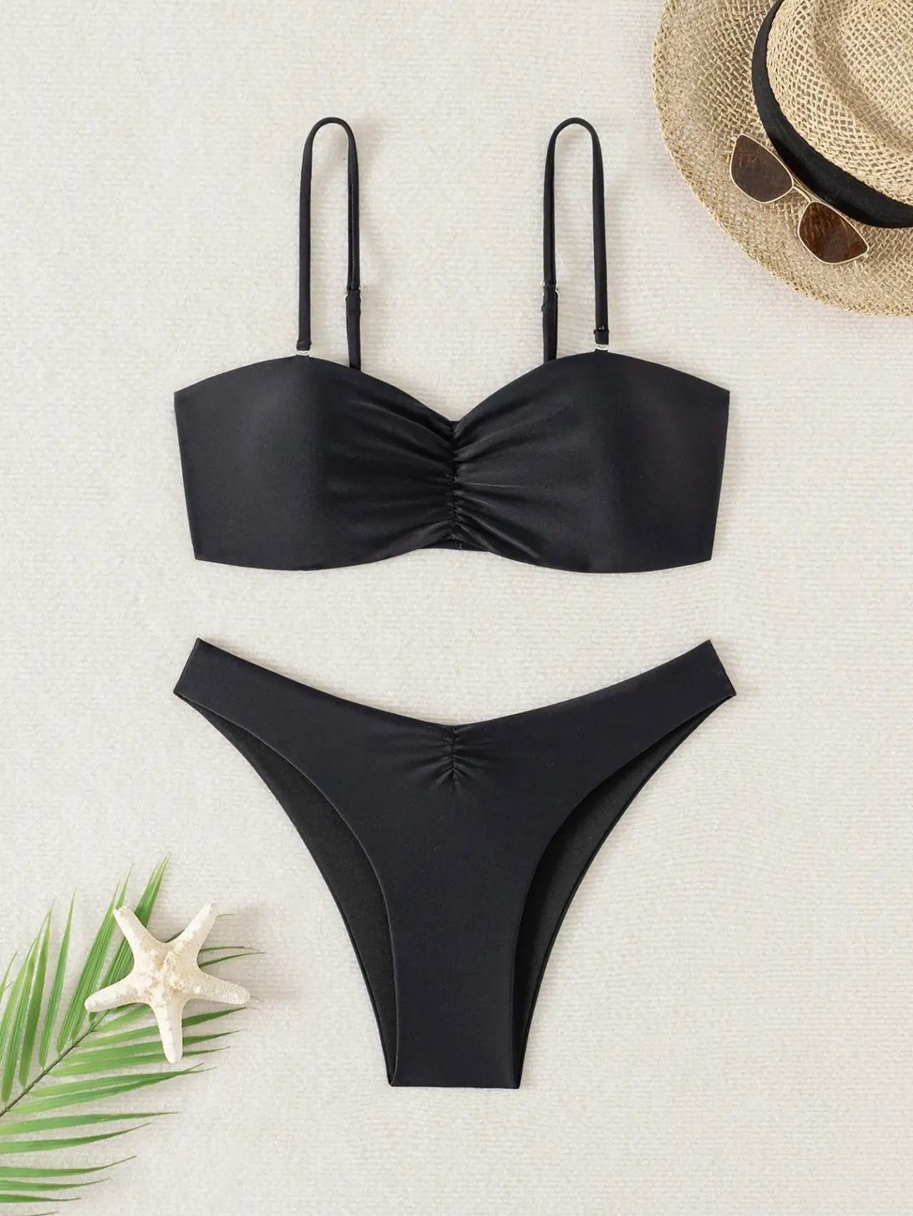 Pleate Push Up Bikini Set
