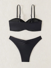 Pleate Push Up Bikini Set