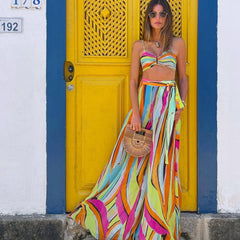 Rianbow Stripe Bikini Set