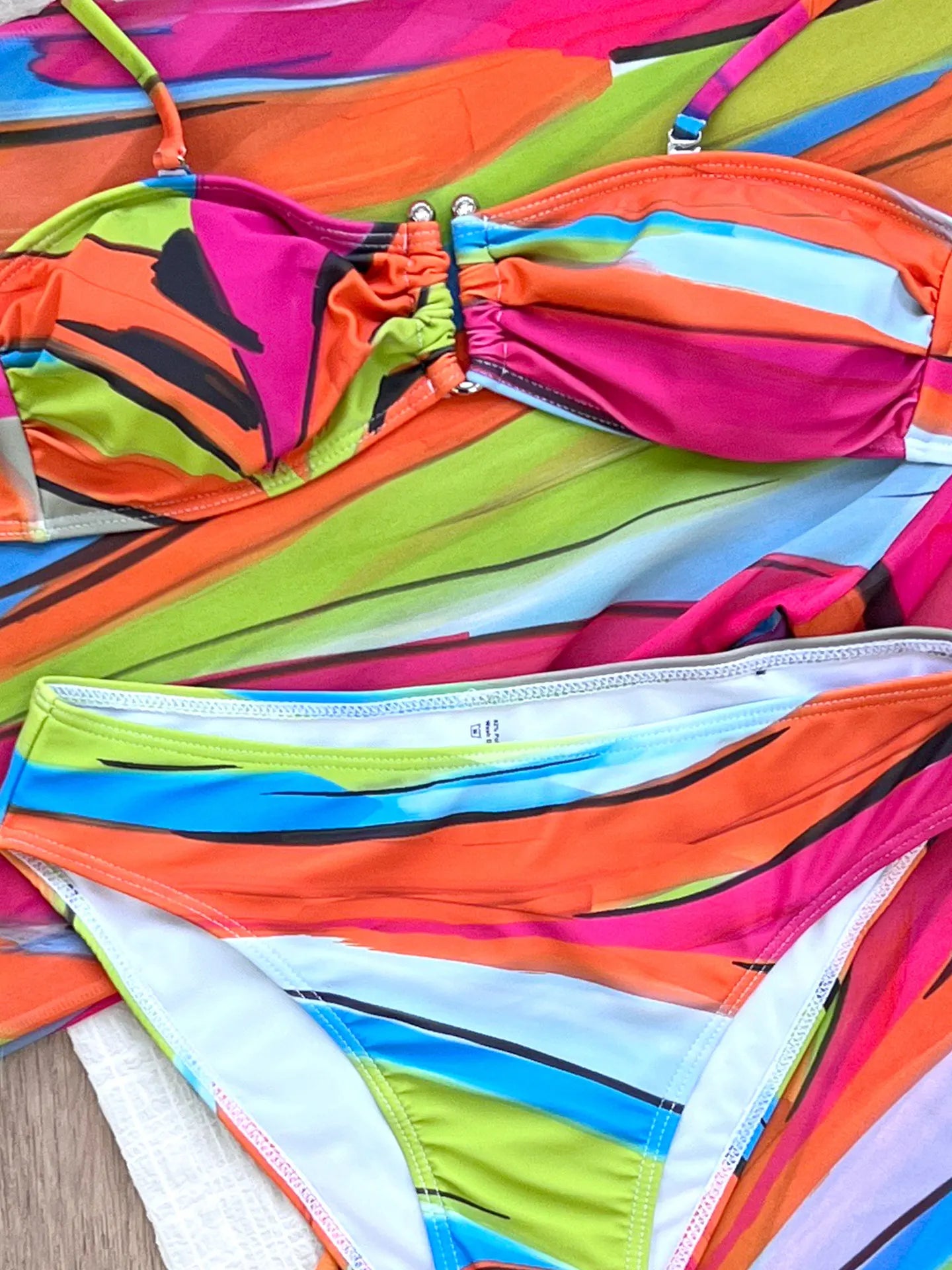 Rianbow Stripe Bikini Set