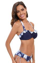 Ruffle Two Piece Swimsuit