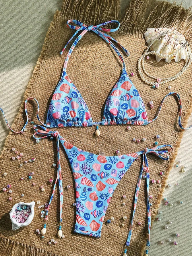 Shell Ornament Bikinis Sets