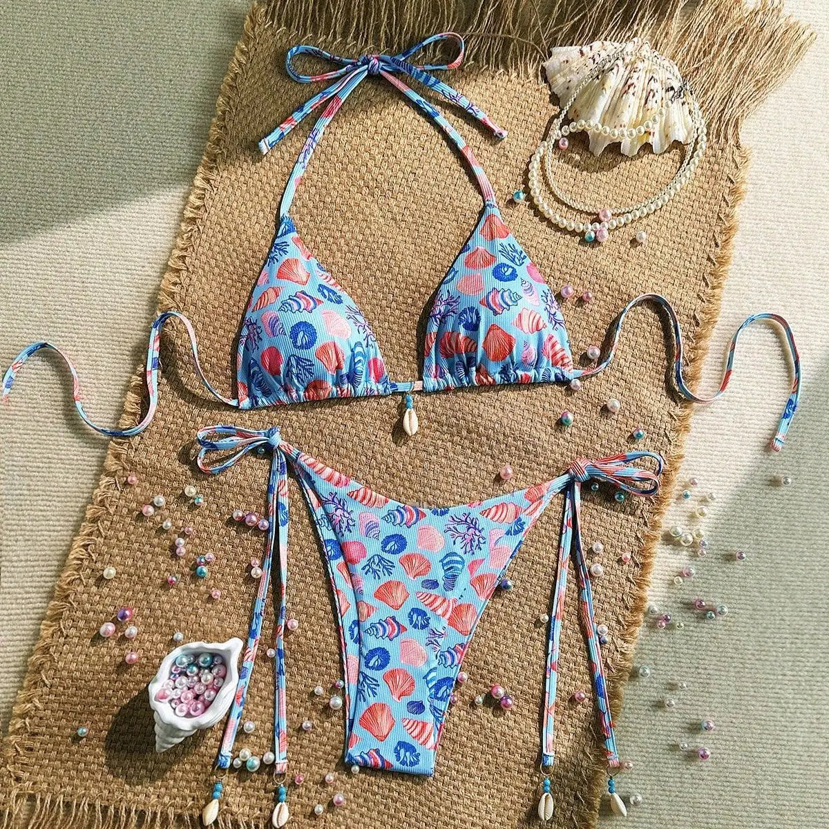 Shell Ornament Bikinis Sets