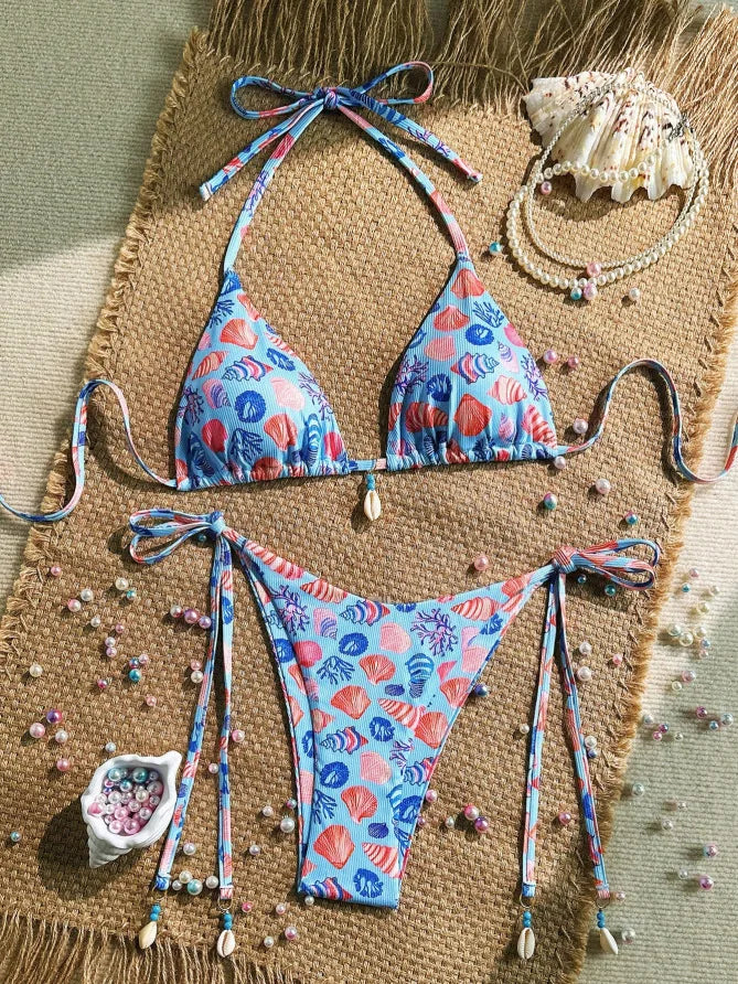 Shell Ornament Bikinis Sets