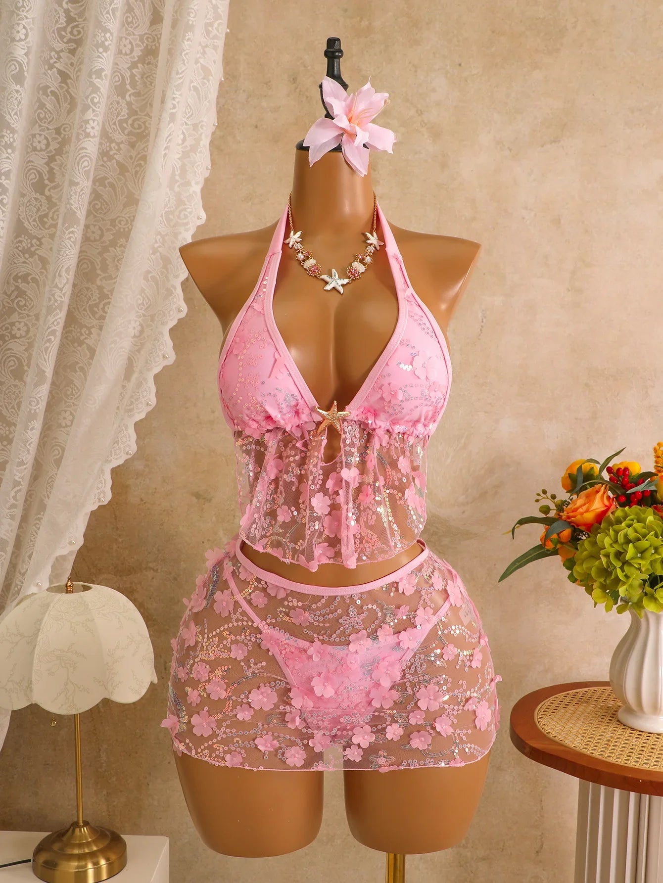 Starfish Push Up Bikinis Sets