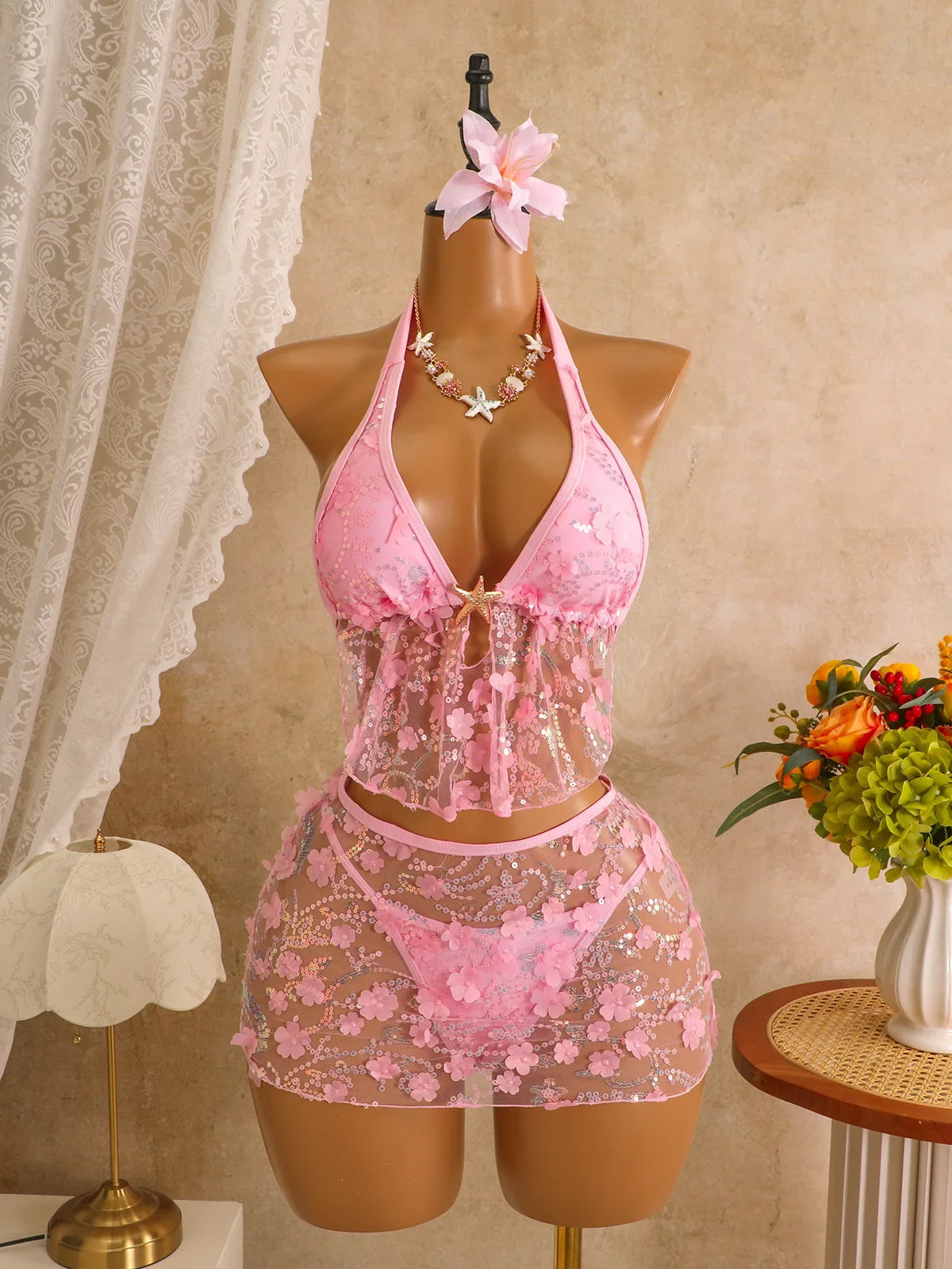 Starfish Push Up Bikinis Sets