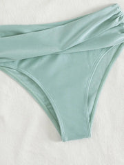 Tie Cross Push Up Padded Bikini Set
