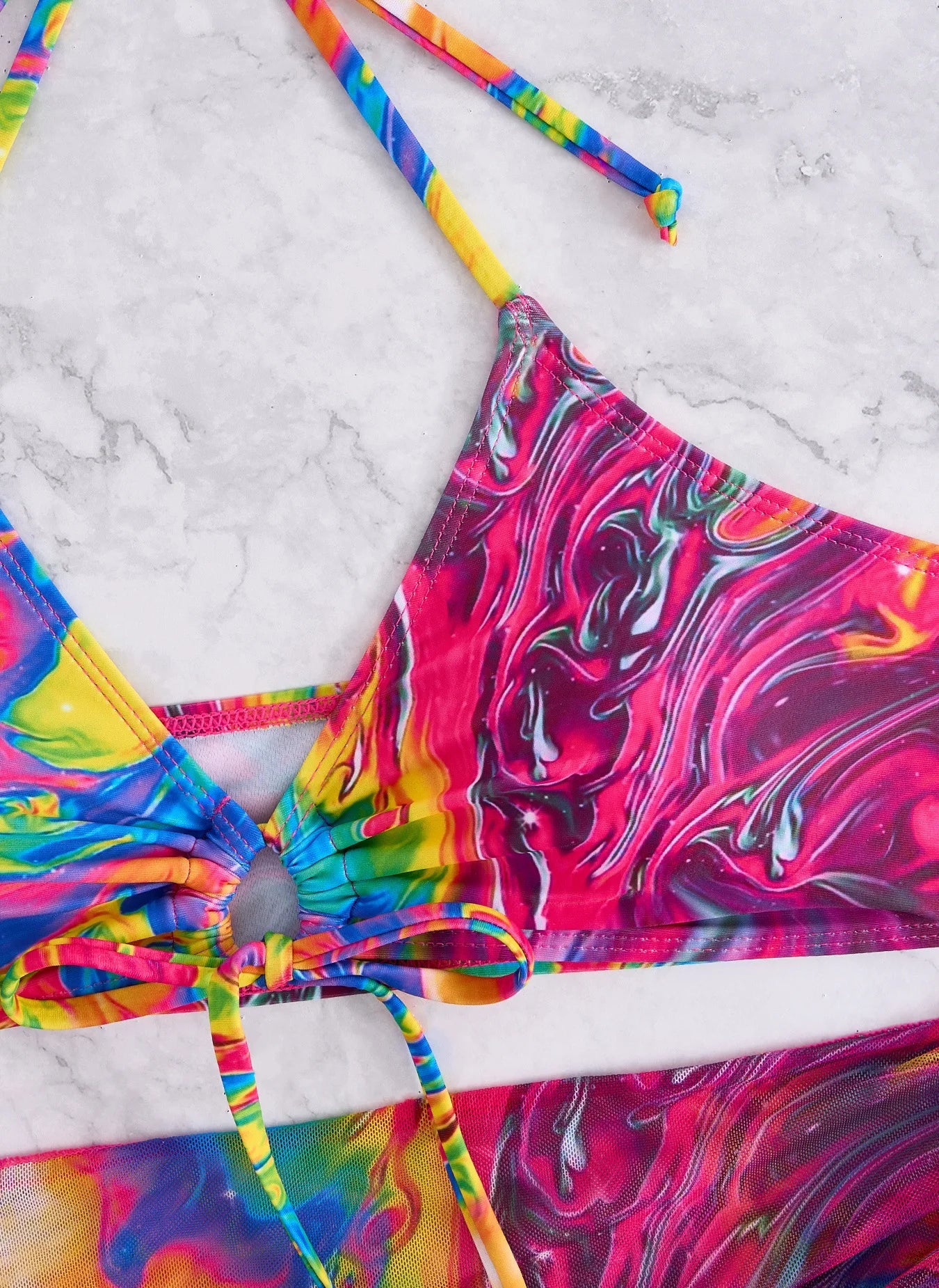 Tie Dye Gradient Bikini Set