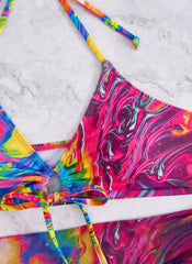 Tie Dye Gradient Bikini Set