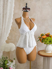 White High Waist Bikini Set