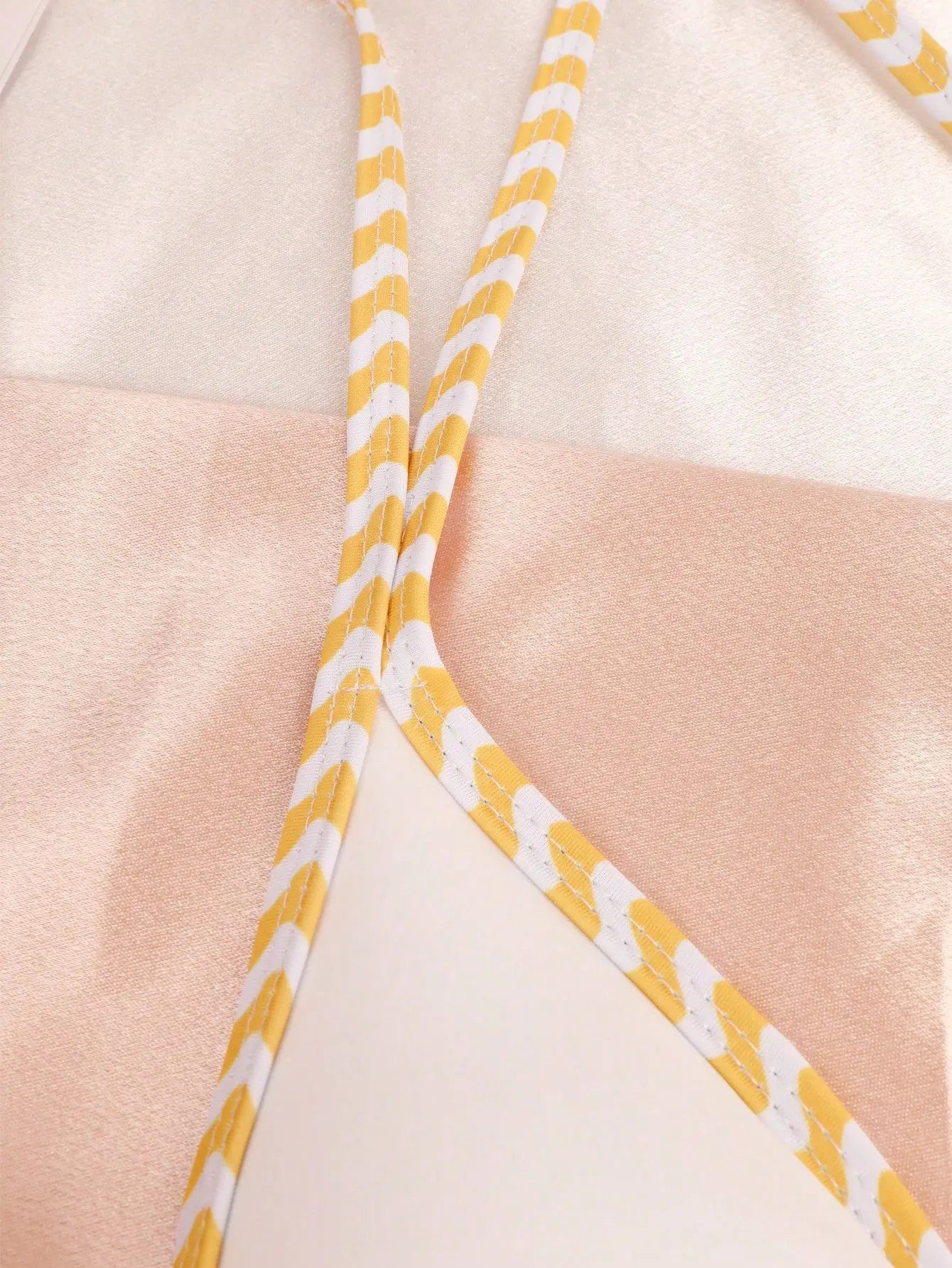 White Patchwork Bikini Metal Starfish Ornament Double Strap Push Up Thong Swimsuit Beach Bathing Suit Swimwear