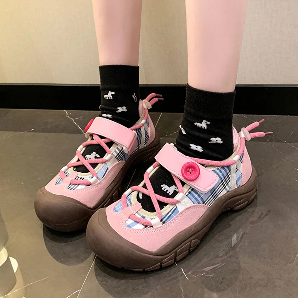 Pumps Mary Janes Wedges Shoeslace Sweet Cute Lolita Pumps Trend Casual Elegant Shoes