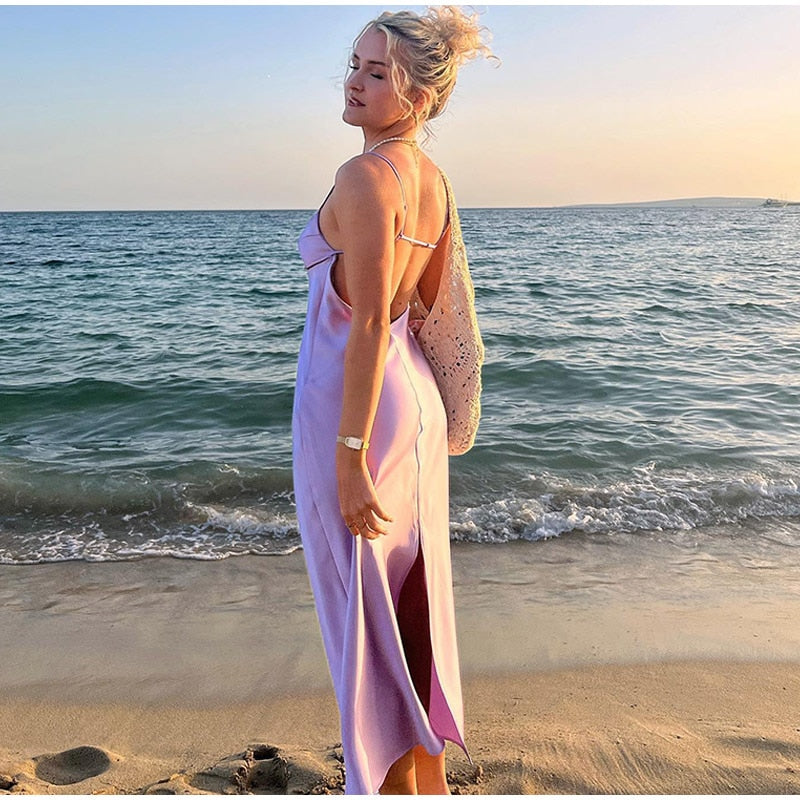 SATIN ROMANTIC DRESS