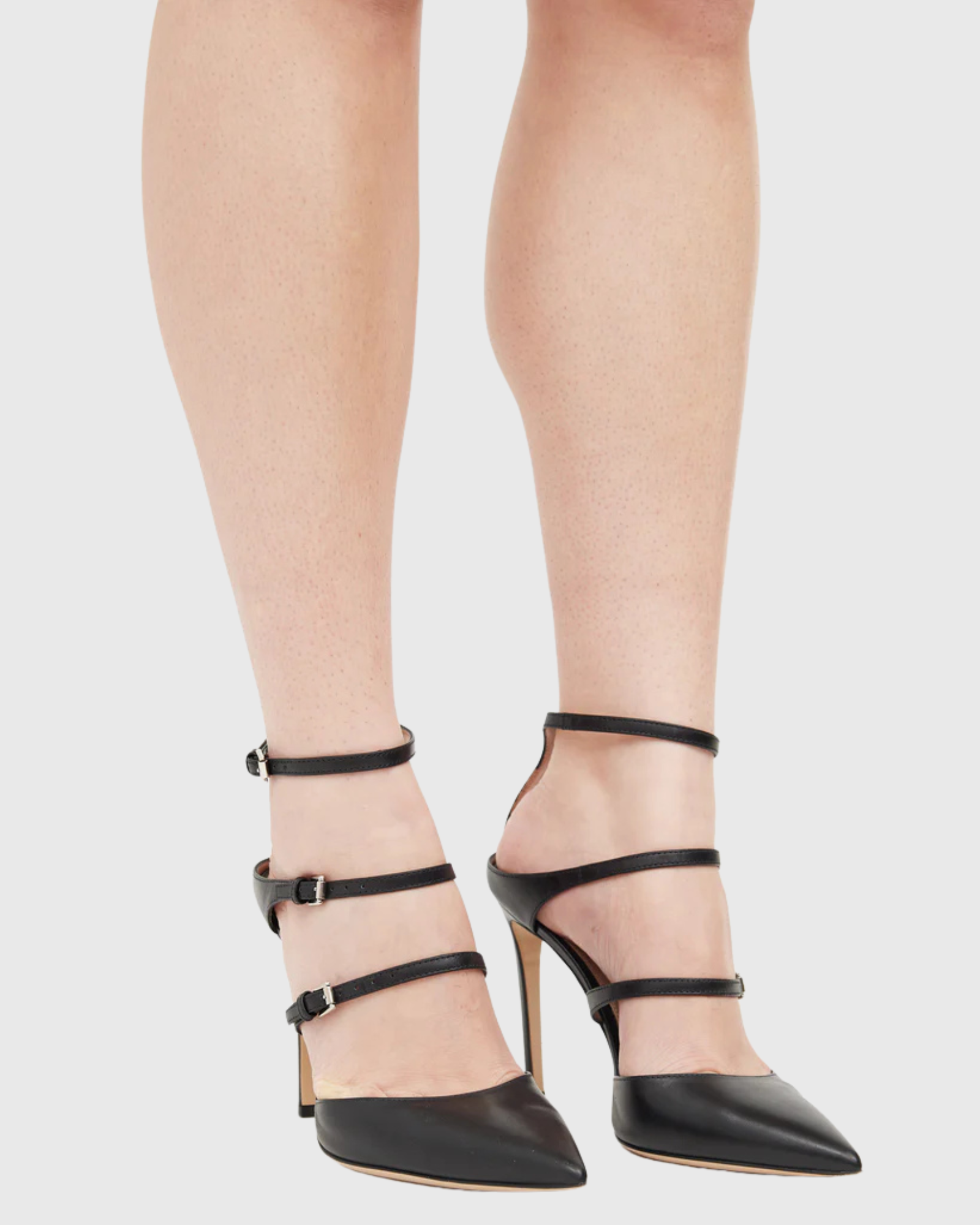 Silva Triple Straps  Pumps In Black