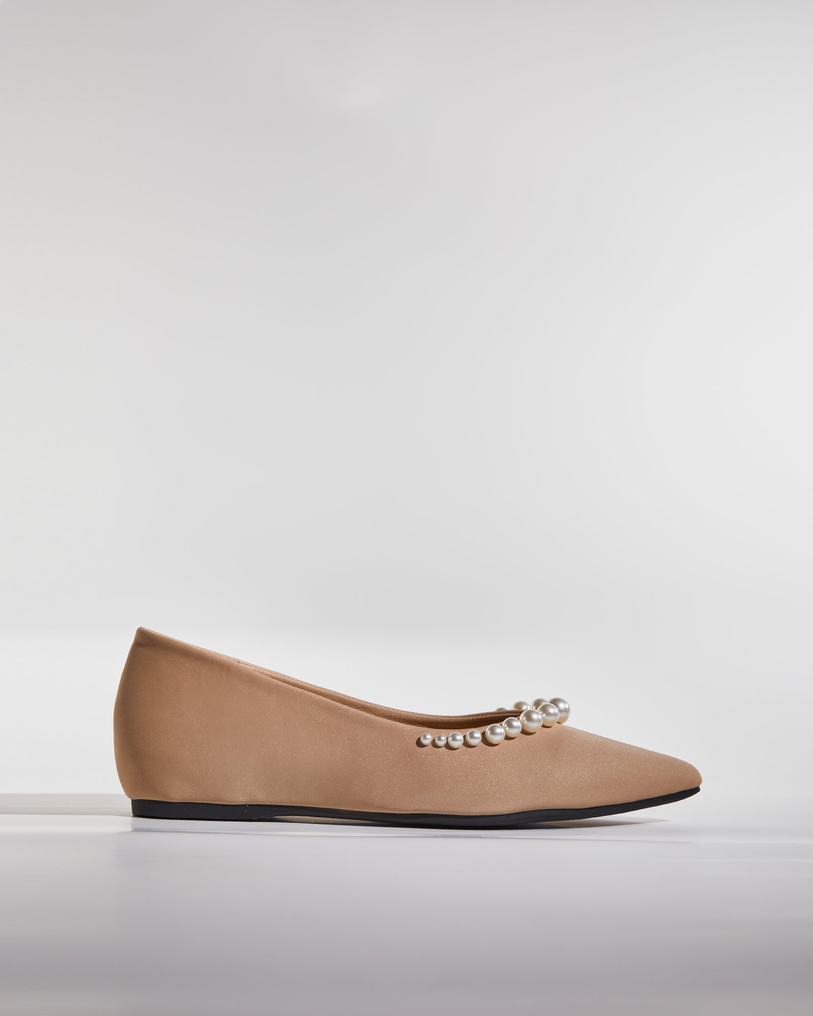 Sol Pearl Satin Flats