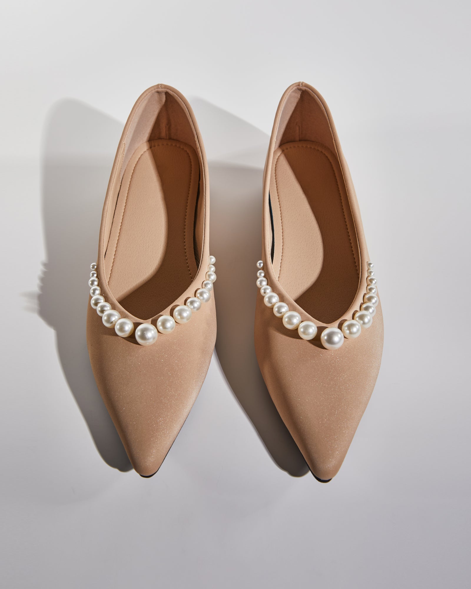 Sol Pearl Satin Flats