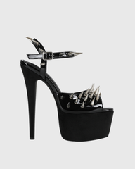 Stacey Spike Patent Leather Platform Sandals