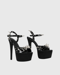Stacey Spike Patent Leather Platform Sandals