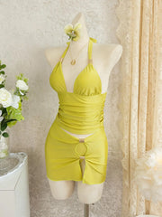 Cover Up 3 Piece Bikini Set