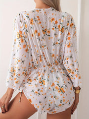 Long Sleeve Cover Up 3 Piece Bikini Set