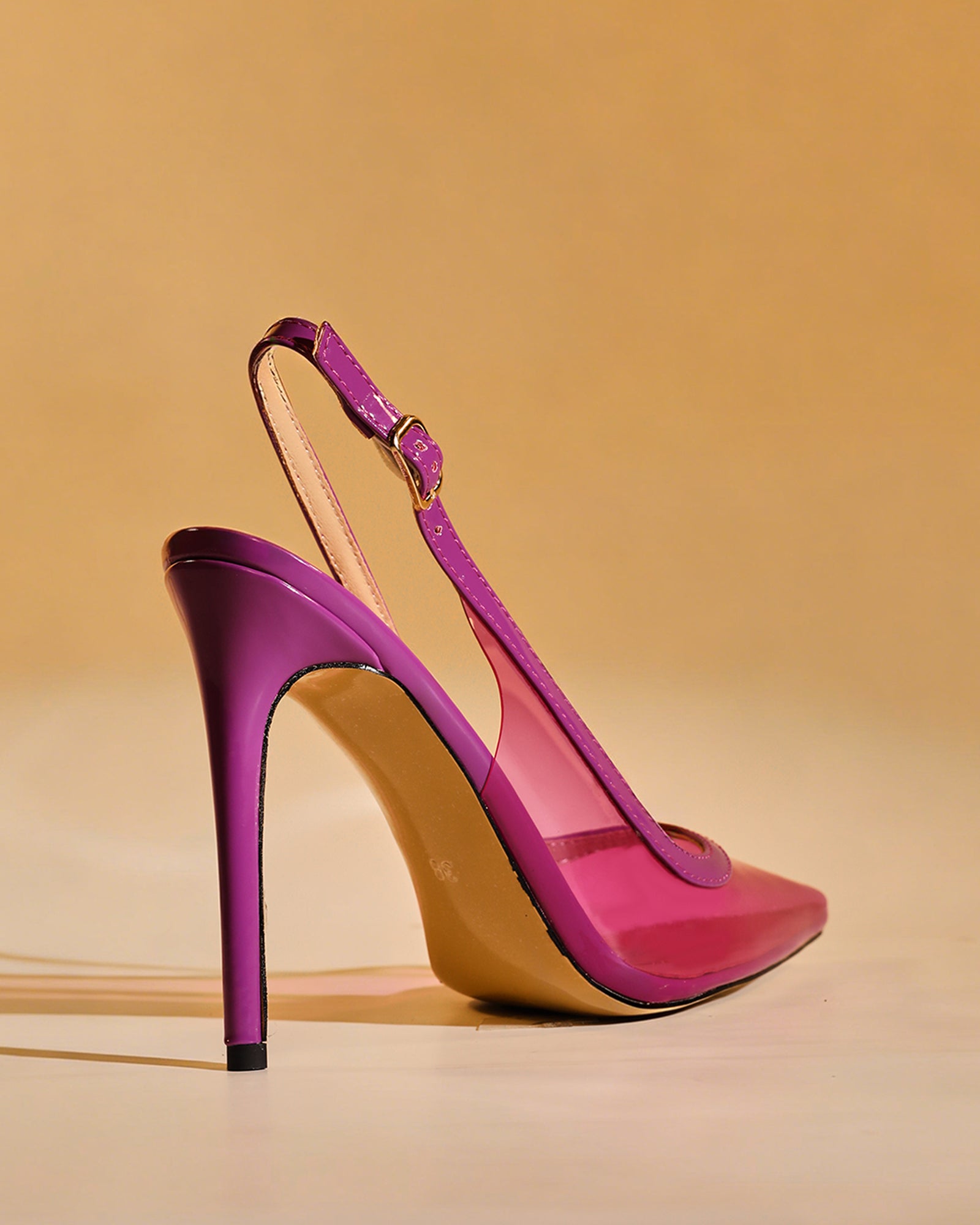 Sylvie Pvc Slingback Pumps In Purple