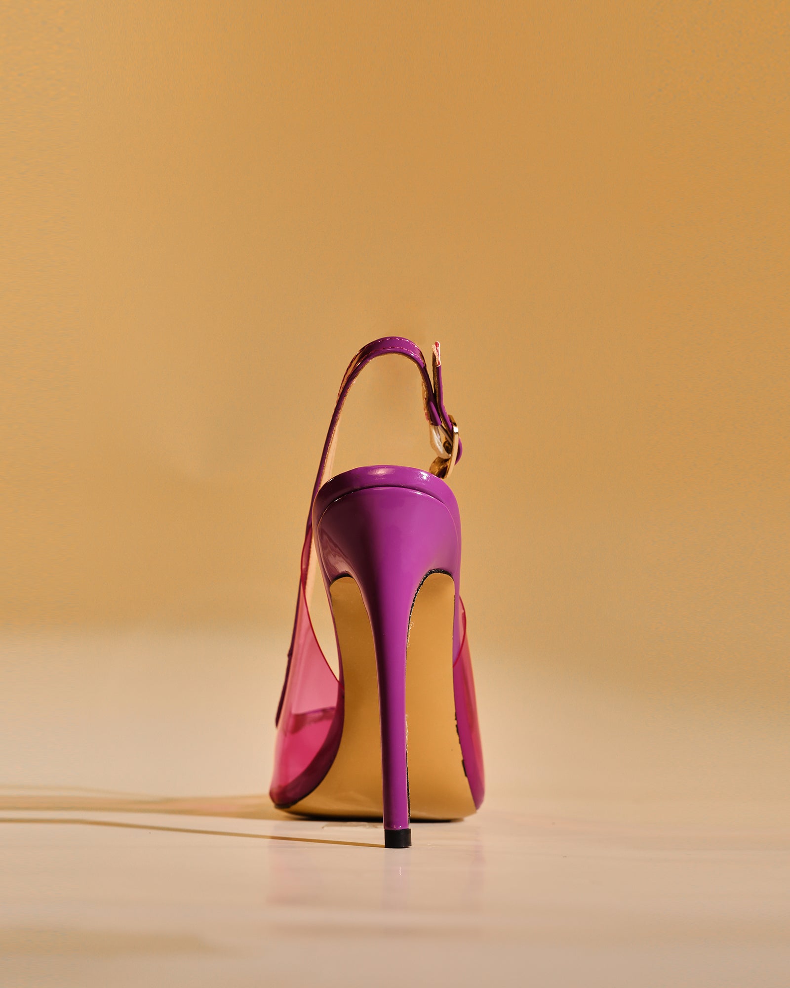 Sylvie Pvc Slingback Pumps In Purple